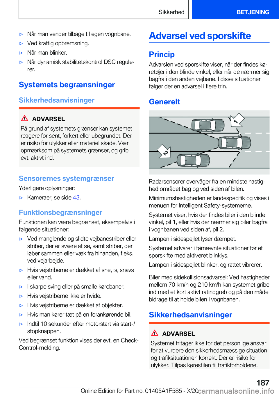 BMW X3 M 2021  InstruktionsbØger (in Danish) 'x�N�å�r��m�a�n��v�e�n�d�e�r��t�i�l�b�a�g�e��t�i�l��e�g�e�n��v�o�g�n�b�a�n�e�.'x�V�e�d��k�r�a�f�t�i�g��o�p�b�r�e�m�s�n�i�n�g�.'x�N�å�r��m�a�n��b�l�i�n�k�e�r�.'x�N�å�r��d�