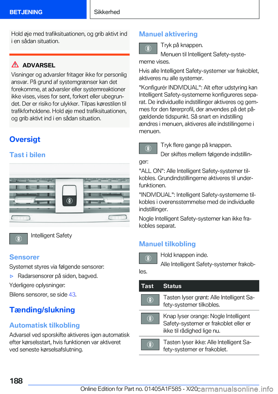 BMW X3 M 2021  InstruktionsbØger (in Danish) �H�o�l�d��