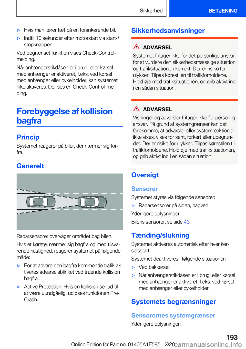 BMW X3 M 2021  InstruktionsbØger (in Danish) 'x�H�v�i�s��m�a�n��k�