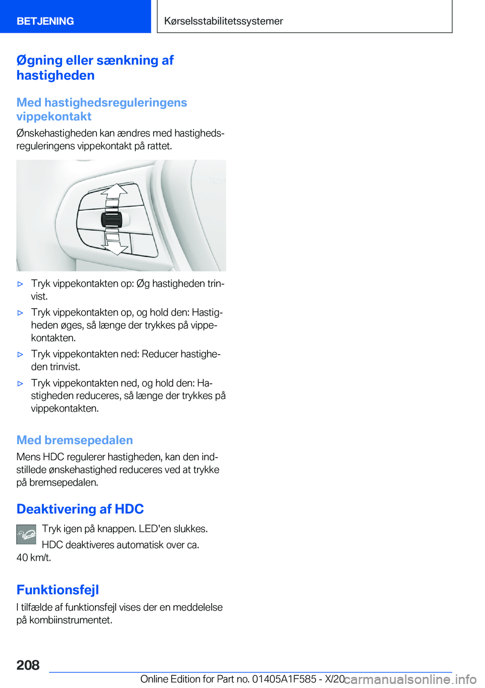 BMW X3 M 2021  InstruktionsbØger (in Danish) �