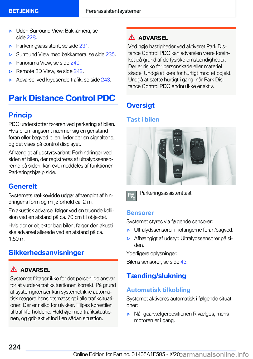 BMW X3 M 2021  InstruktionsbØger (in Danish) 'x�U�d�e�n��S�u�r�r�o�u�n�d��V�i�e�w�:��B�a�k�k�a�m�e�r�a�,��s�e
�s�i�d�e� �2�2�8�.'x�P�a�r�k�e�r�i�n�g�s�a�s�s�i�s�t�e�n�t�,��s�e��s�i�d�e� �2�3�1�.'x�S�u�r�r�o�u�n�d��V�i�e�w��