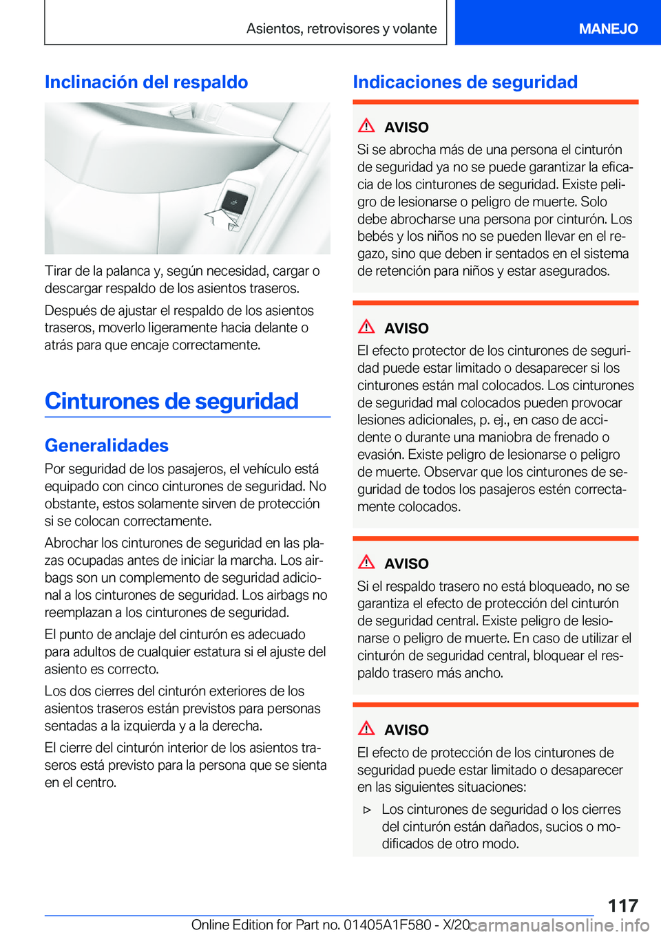 BMW X3 M 2021  Manuales de Empleo (in Spanish) �I�n�c�l�i�n�a�c�i�
