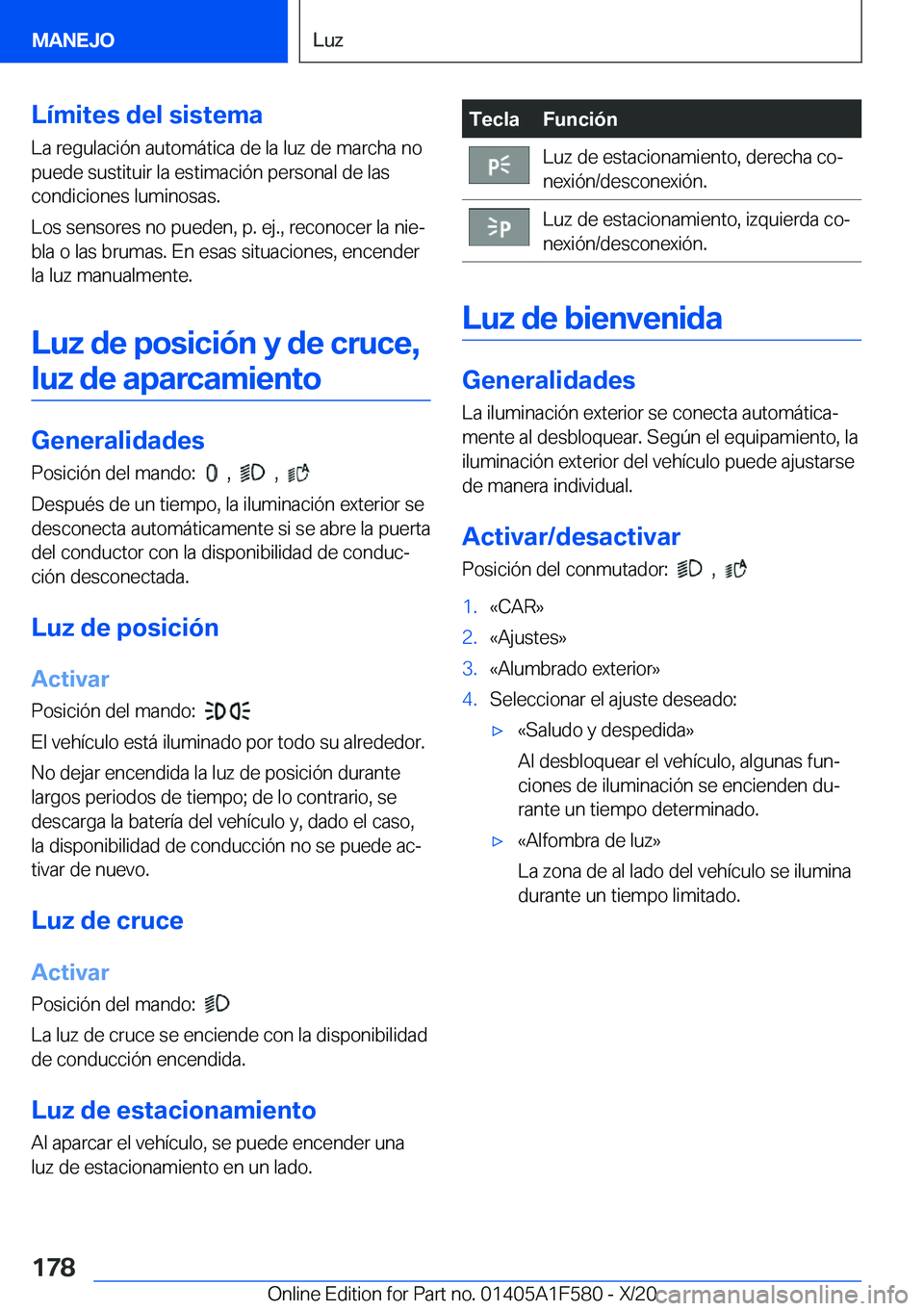 BMW X3 M 2021  Manuales de Empleo (in Spanish) �L�