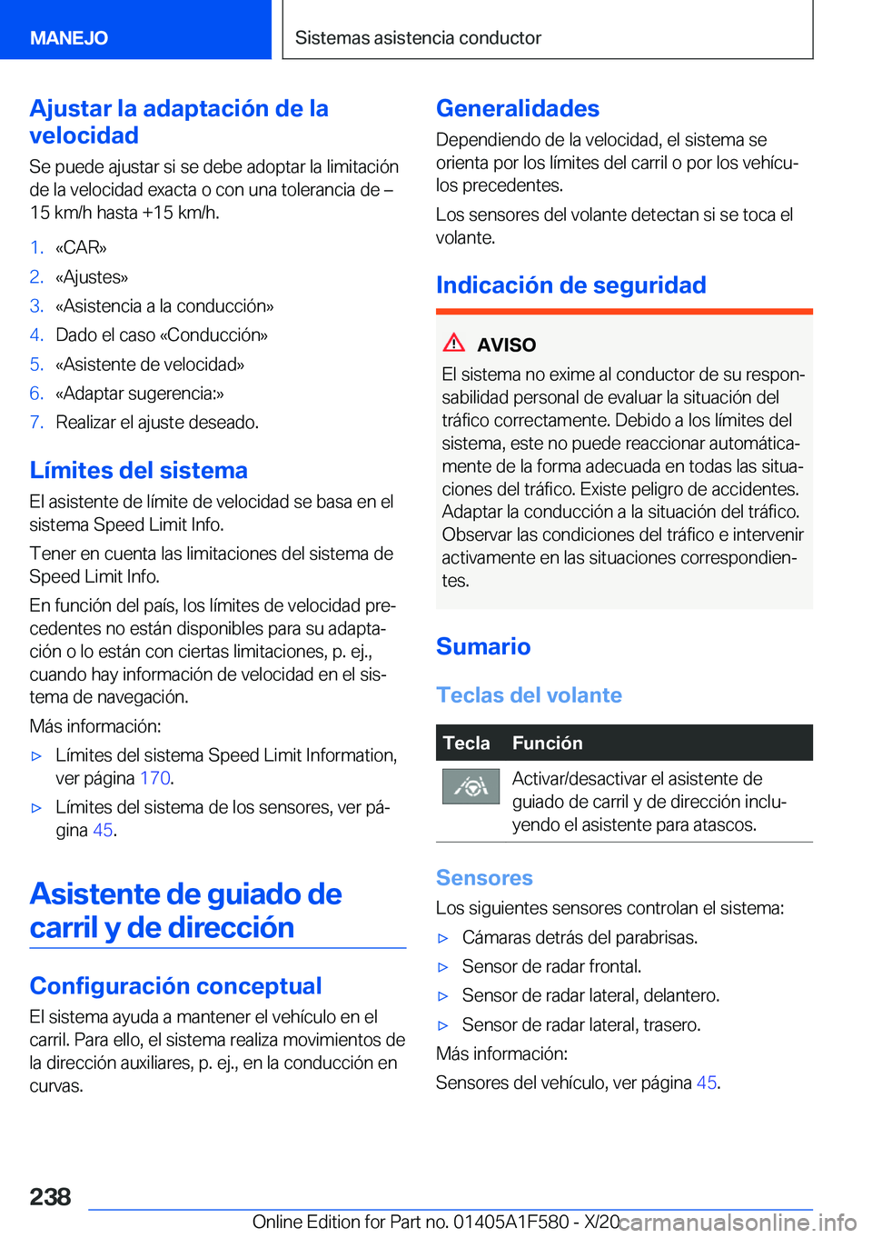 BMW X3 M 2021  Manuales de Empleo (in Spanish) �A�j�u�s�t�a�r��l�a��a�d�a�p�t�a�c�i�