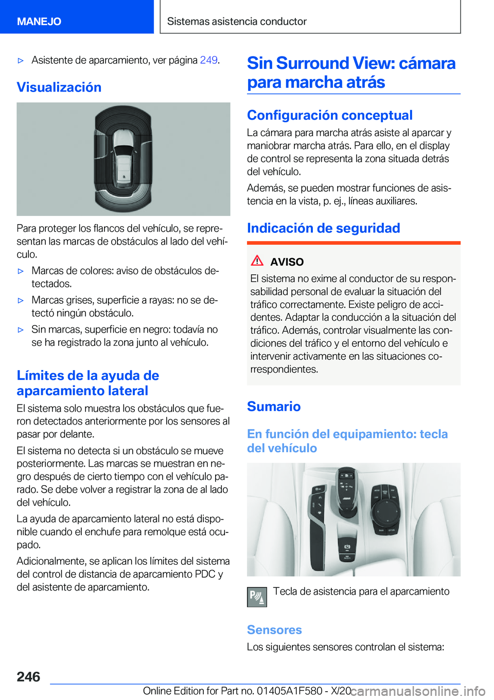 BMW X3 M 2021  Manuales de Empleo (in Spanish) x�A�s�i�s�t�e�n�t�e��d�e��a�p�a�r�c�a�m�i�e�n�t�o�,��v�e�r��p�