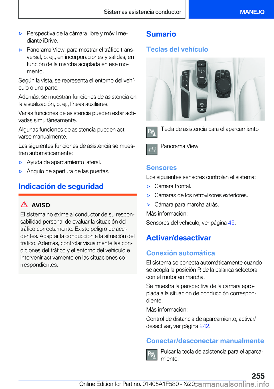 BMW X3 M 2021  Manuales de Empleo (in Spanish) x�P�e�r�s�p�e�c�t�i�v�a��d�e��l�a��c�