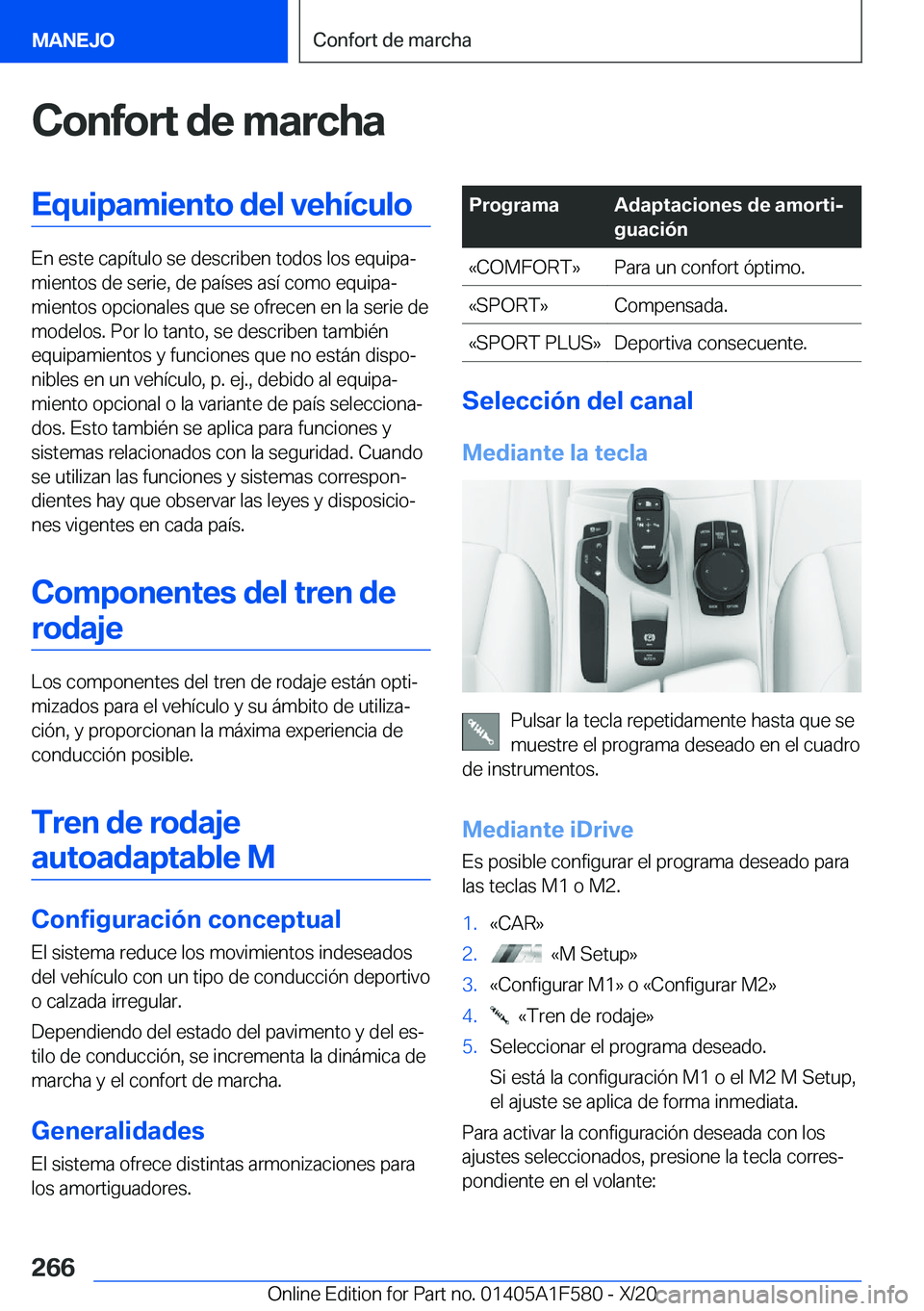 BMW X3 M 2021  Manuales de Empleo (in Spanish) �C�o�n�f�o�r�t��d�e��m�a�r�c�h�a�E�q�u�i�p�a�m�i�e�n�t�o��d�e�l��v�e�h�