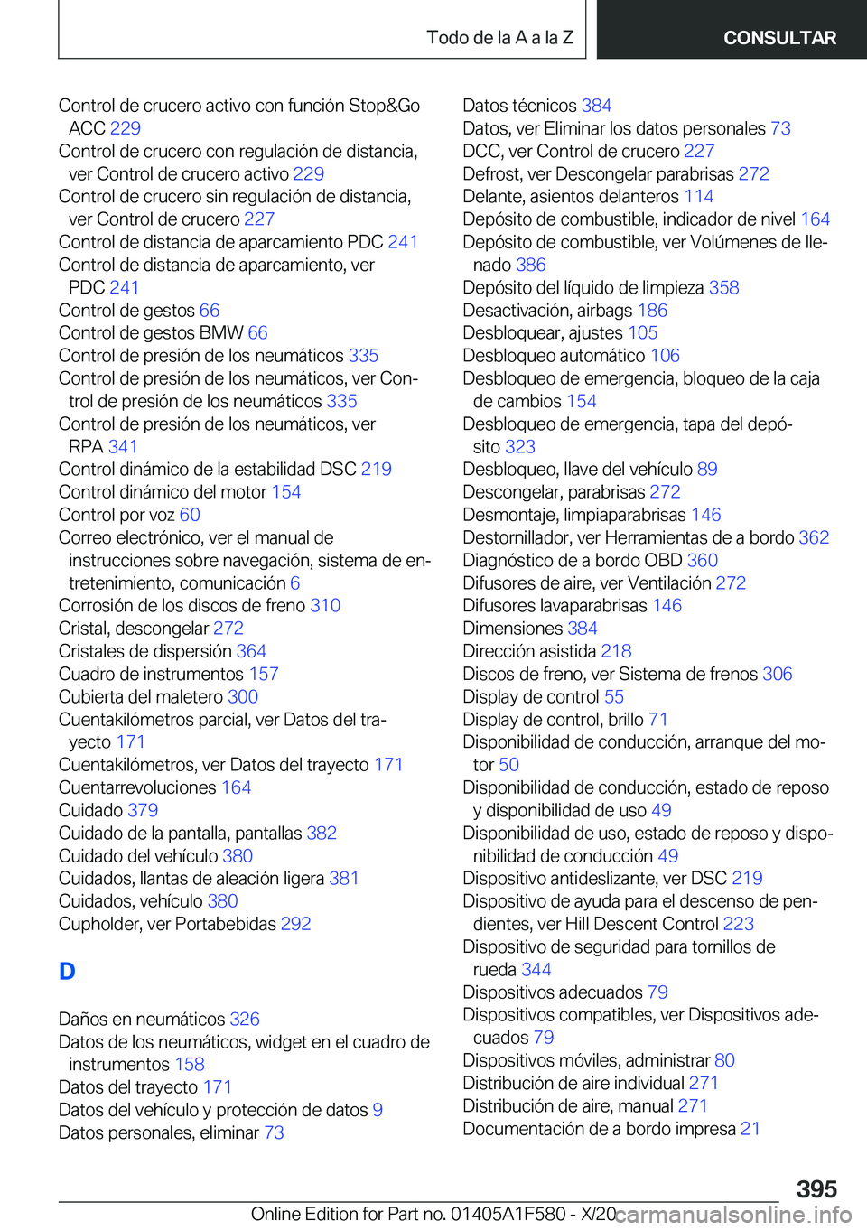 BMW X3 M 2021  Manuales de Empleo (in Spanish) �C�o�n�t�r�o�l��d�e��c�r�u�c�e�r�o��a�c�t�i�v�o��c�o�n��f�u�n�c�i�