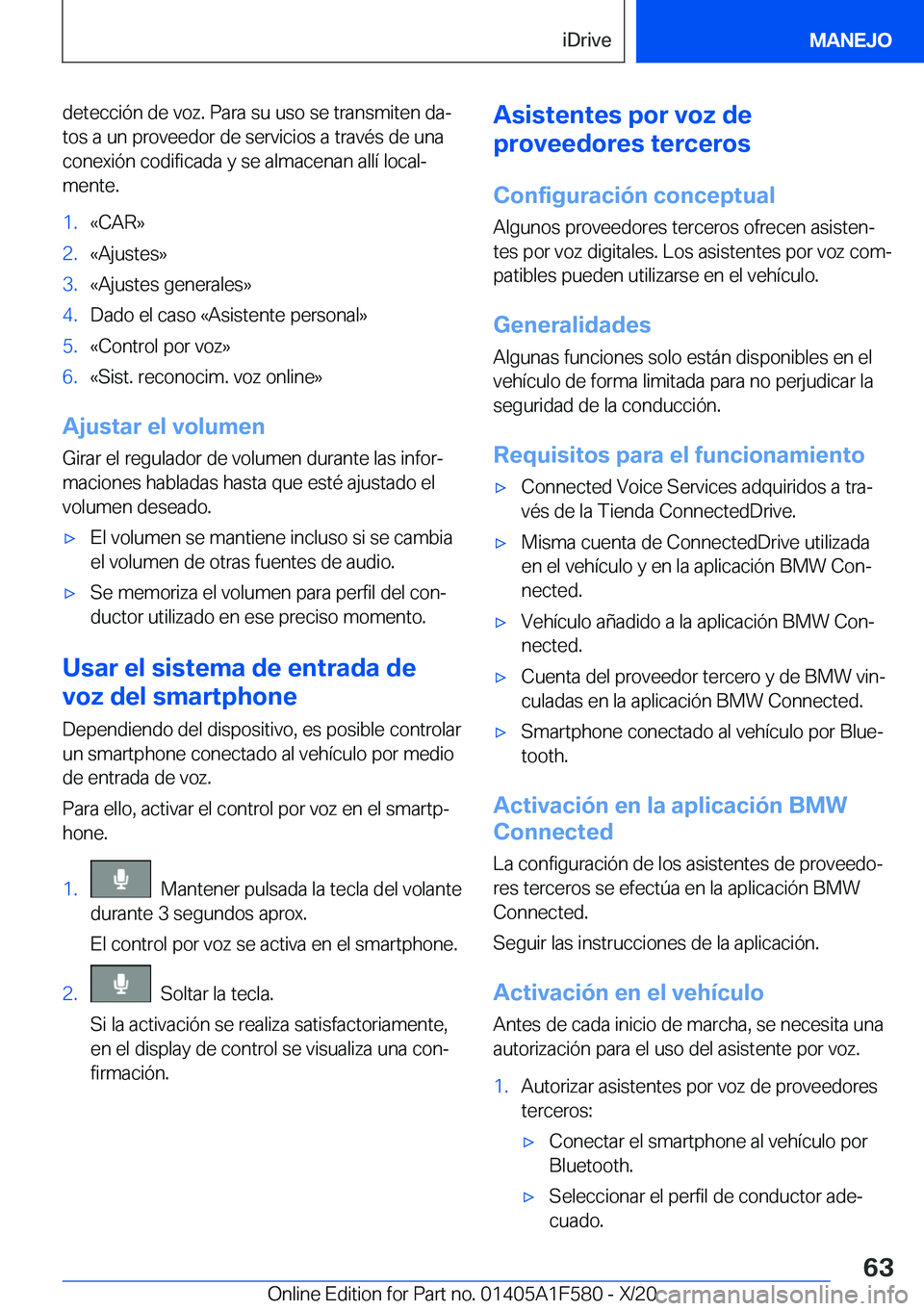 BMW X3 M 2021  Manuales de Empleo (in Spanish) �d�e�t�e�c�c�i�