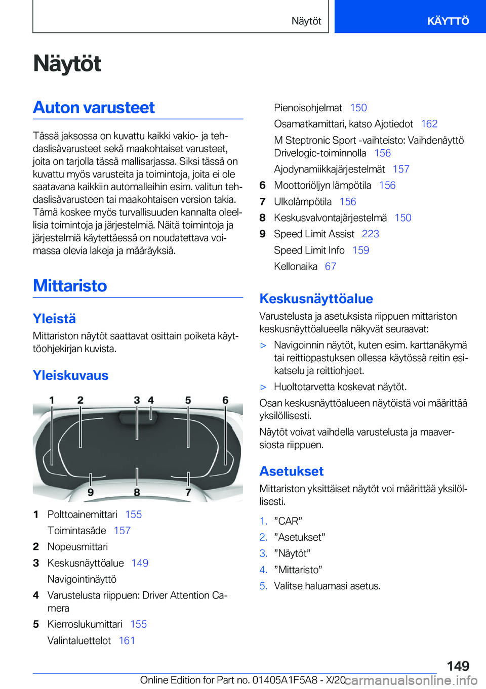 BMW X3 M 2021  Omistajan Käsikirja (in Finnish) �N�