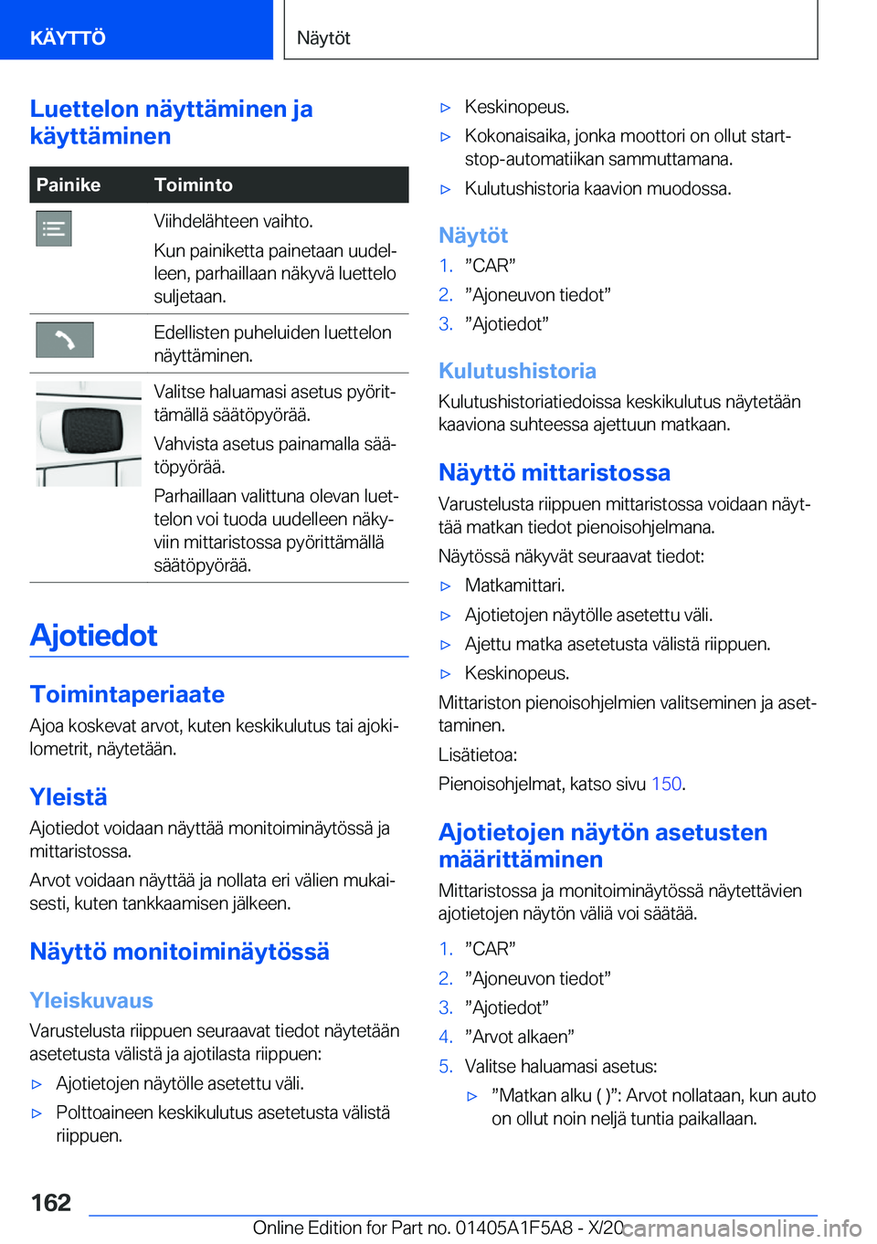 BMW X3 M 2021  Omistajan Käsikirja (in Finnish) �L�u�e�t�t�e�l�o�n��n�