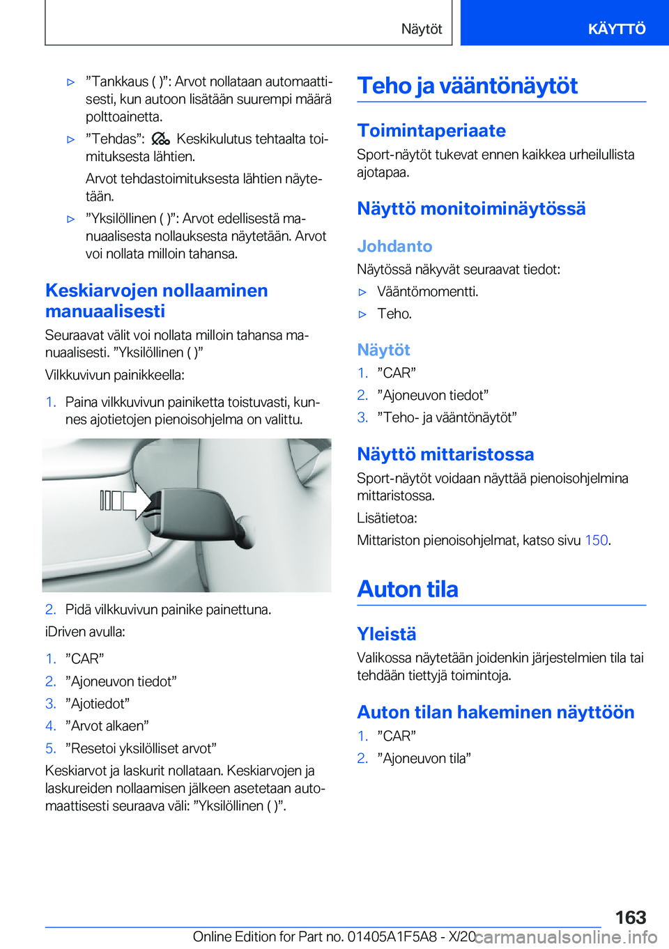 BMW X3 M 2021  Omistajan Käsikirja (in Finnish) 'xw�T�a�n�k�k�a�u�s��(��)w�:��A�r�v�o�t��n�o�l�l�a�t�a�a�n��a�u�t�o�m�a�a�t�t�ij
�s�e�s�t�i�,��k�u�n��a�u�t�o�o�n��l�i�s�