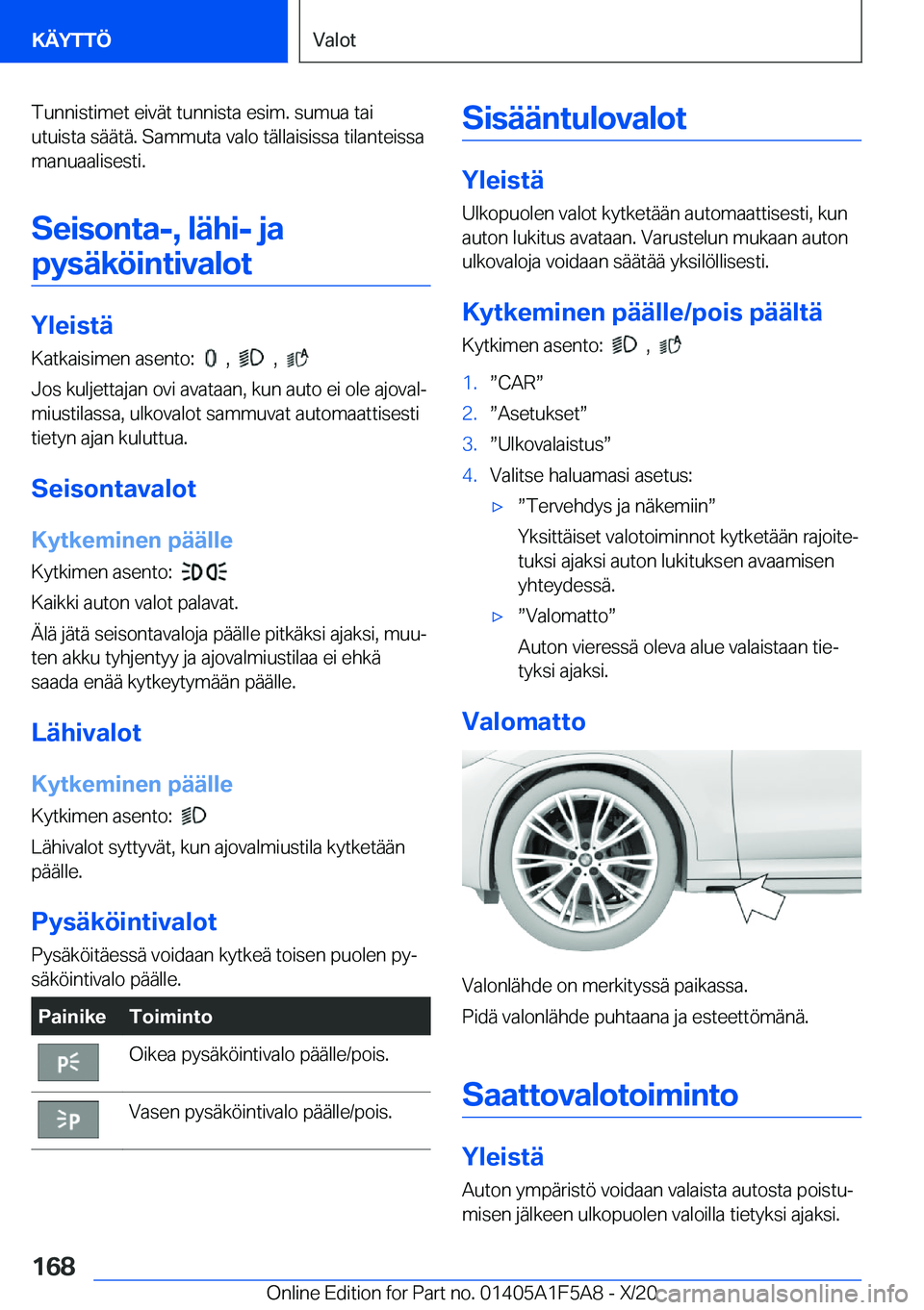 BMW X3 M 2021  Omistajan Käsikirja (in Finnish) �T�u�n�n�i�s�t�i�m�e�t��e�i�v�