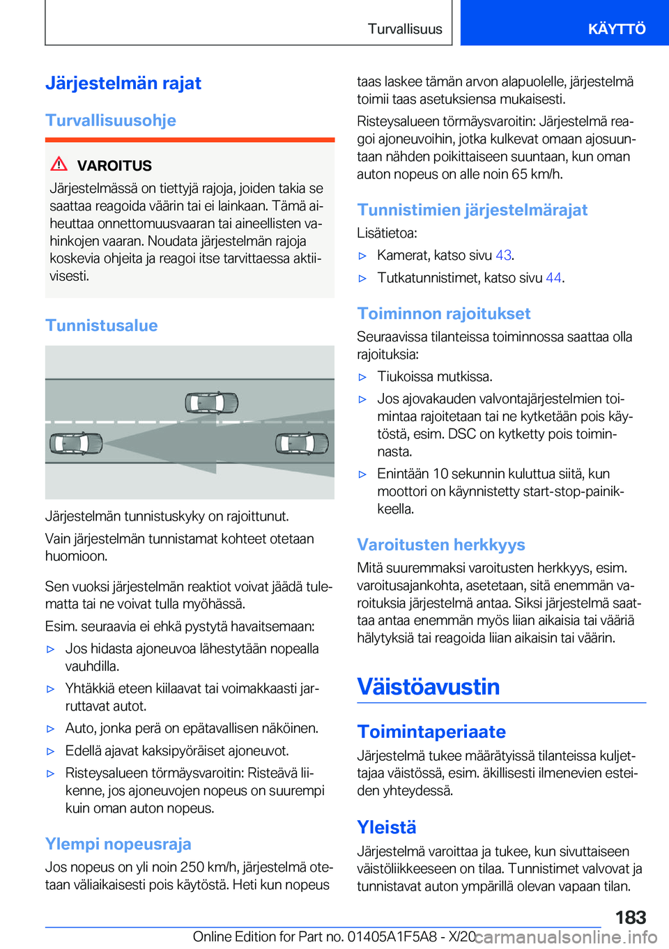 BMW X3 M 2021  Omistajan Käsikirja (in Finnish) �J�