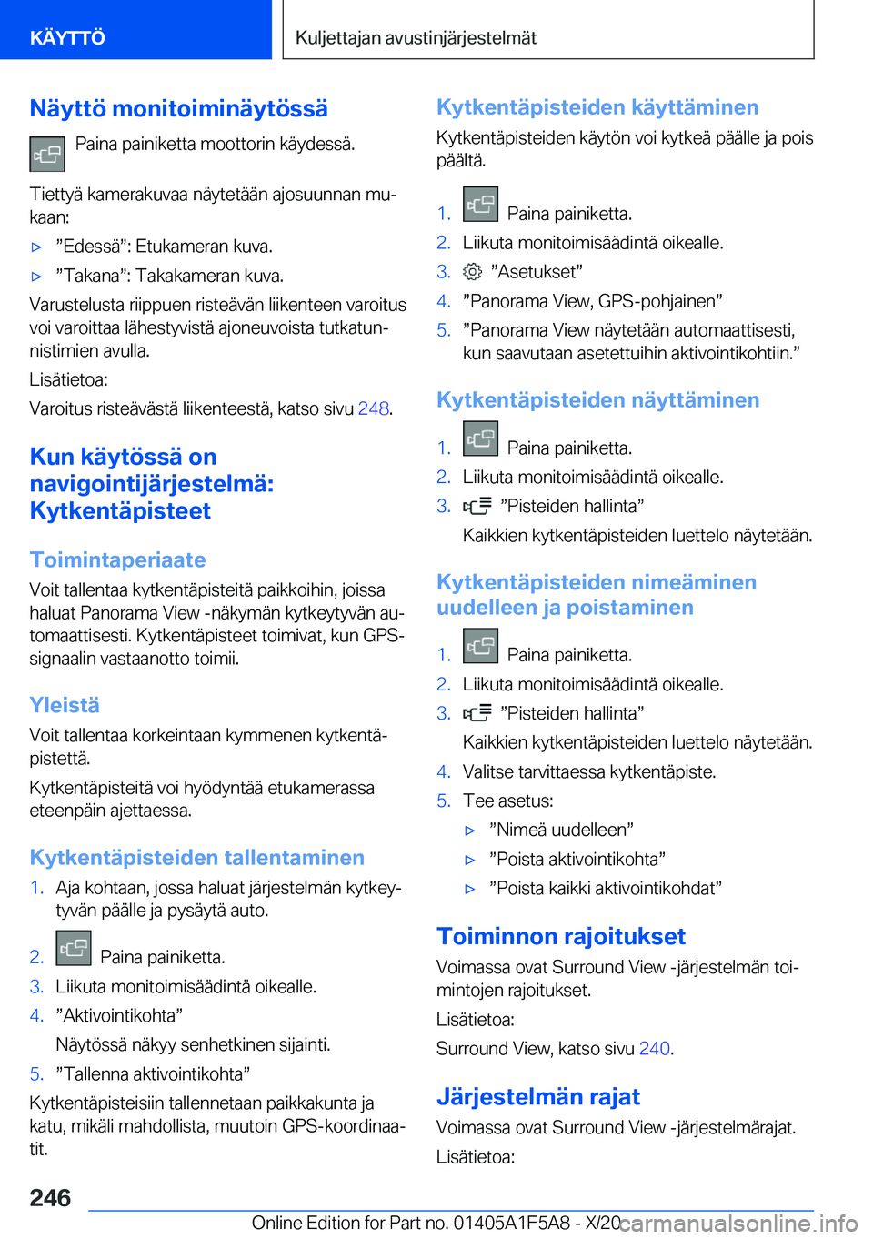 BMW X3 M 2021  Omistajan Käsikirja (in Finnish) �N�