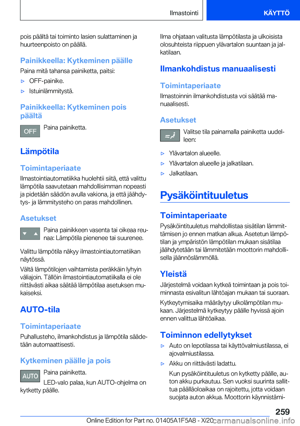 BMW X3 M 2021  Omistajan Käsikirja (in Finnish) �p�o�i�s��p�