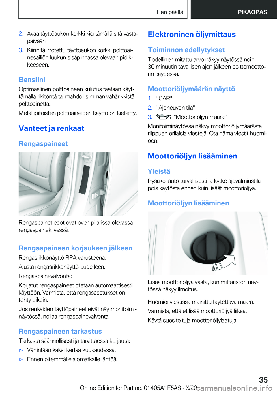 BMW X3 M 2021  Omistajan Käsikirja (in Finnish) �2�.�A�v�a�a��t�