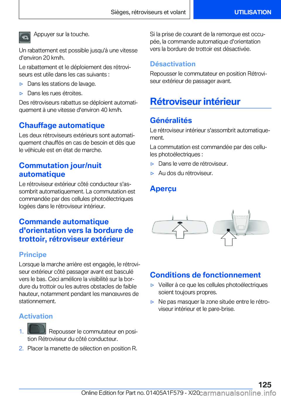 BMW X3 M 2021  Notices Demploi (in French) �A�p�p�u�y�e�r��s�u�r��l�a��t�o�u�c�h�e�.
�U�n��r�a�b�a�t�t�e�m�e�n�t��e�s�t��p�o�s�s�i�b�l�e��j�u�s�q�u�'�