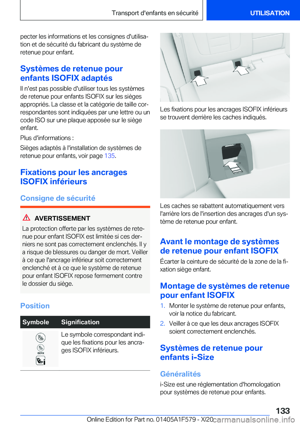 BMW X3 M 2021  Notices Demploi (in French) �p�e�c�t�e�r��l�e�s��i�n�f�o�r�m�a�t�i�o�n�s��e�t��l�e�s��c�o�n�s�i�g�n�e�s��d�'�u�t�i�l�i�s�aj�t�i�o�n��e�t��d�e��s�é�c�u�r�i�t�é��d�u��f�a�b�r�i�c�a�n�t��d�u��s�y�s�t�è�m�e��d�