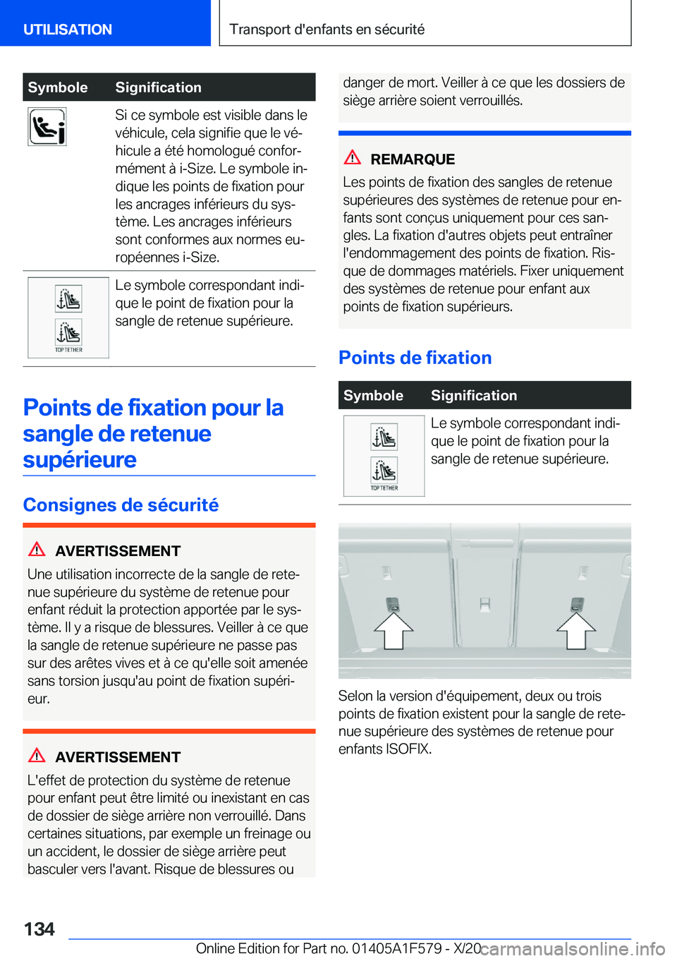 BMW X3 M 2021  Notices Demploi (in French) �S�y�m�b�o�l�e�S�i�g�n�i�f�i�c�a�t�i�o�n�S�i��c�e��s�y�m�b�o�l�e��e�s�t��v�i�s�i�b�l�e��d�a�n�s��l�e
�v�é�h�i�c�u�l�e�,��c�e�l�a��s�i�g�n�i�f�i�e��q�u�e��l�e��v�éj
�h�i�c�u�l�e��a��é�