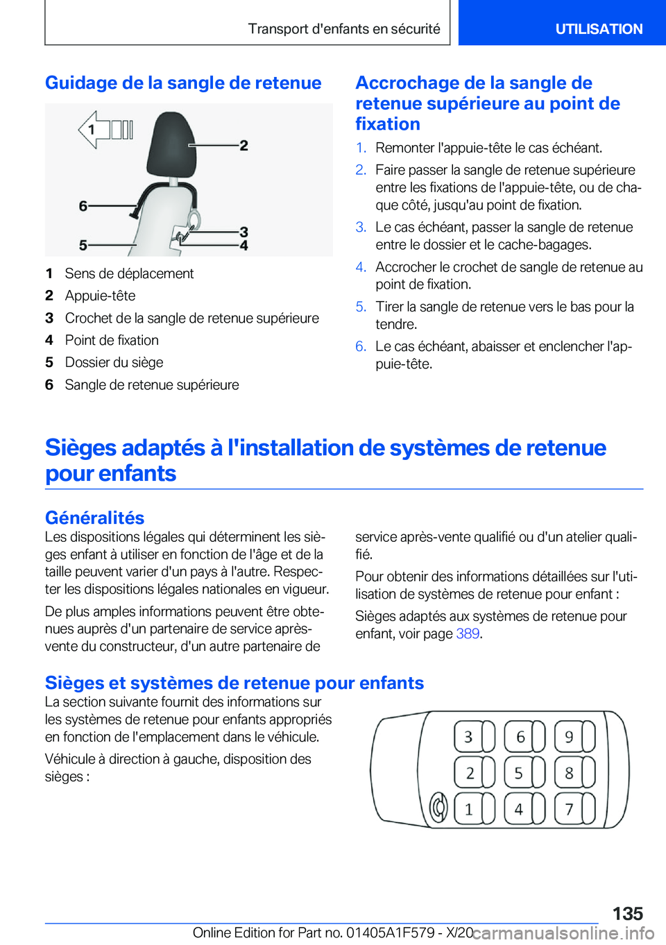 BMW X3 M 2021  Notices Demploi (in French) �G�u�i�d�a�g�e��d�e��l�a��s�a�n�g�l�e��d�e��r�e�t�e�n�u�e�1�S�e�n�s��d�e��d�é�p�l�a�c�e�m�e�n�t�2�A�p�p�u�i�e�-�t�ê�t�e�3�C�r�o�c�h�e�t��d�e��l�a��s�a�n�g�l�e��d�e��r�e�t�e�n�u�e��s�u�p