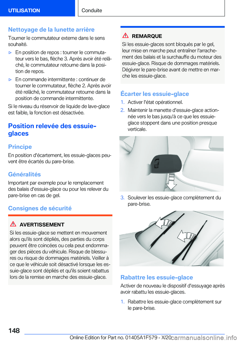 BMW X3 M 2021  Notices Demploi (in French) �N�e�t�t�o�y�a�g�e��d�e��l�a��l�u�n�e�t�t�e��a�r�r�i�è�r�e�T�o�u�r�n�e�r��l�e��c�o�m�m�u�t�a�t�e�u�r��e�x�t�e�r�n�e��d�a�n�s��l�e��s�e�n�s
�s�o�u�h�a�i�t�é�.'x�E�n��p�o�s�i�t�i�o�n��