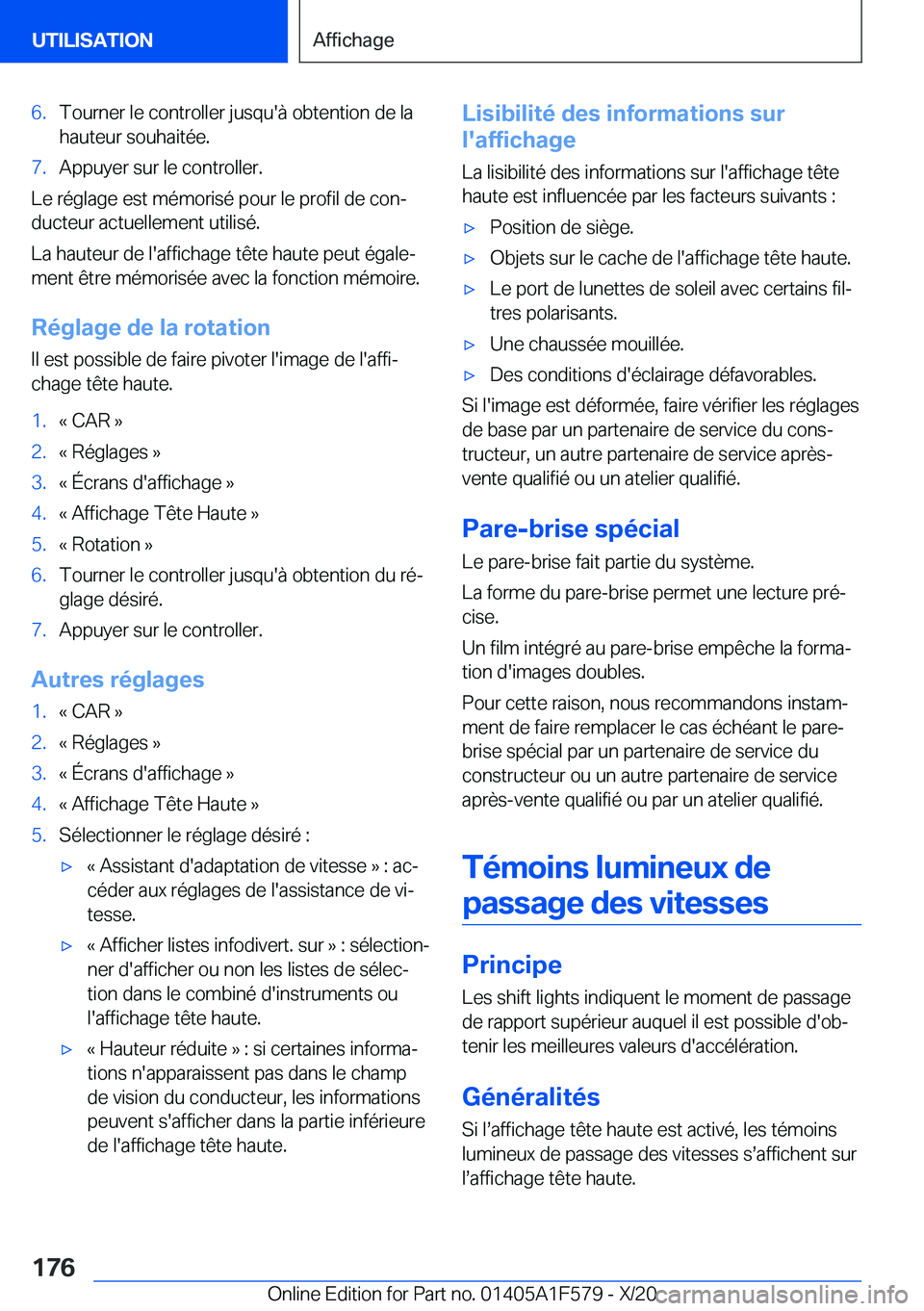 BMW X3 M 2021  Notices Demploi (in French) �6�.�T�o�u�r�n�e�r��l�e��c�o�n�t�r�o�l�l�e�r��j�u�s�q�u�'�