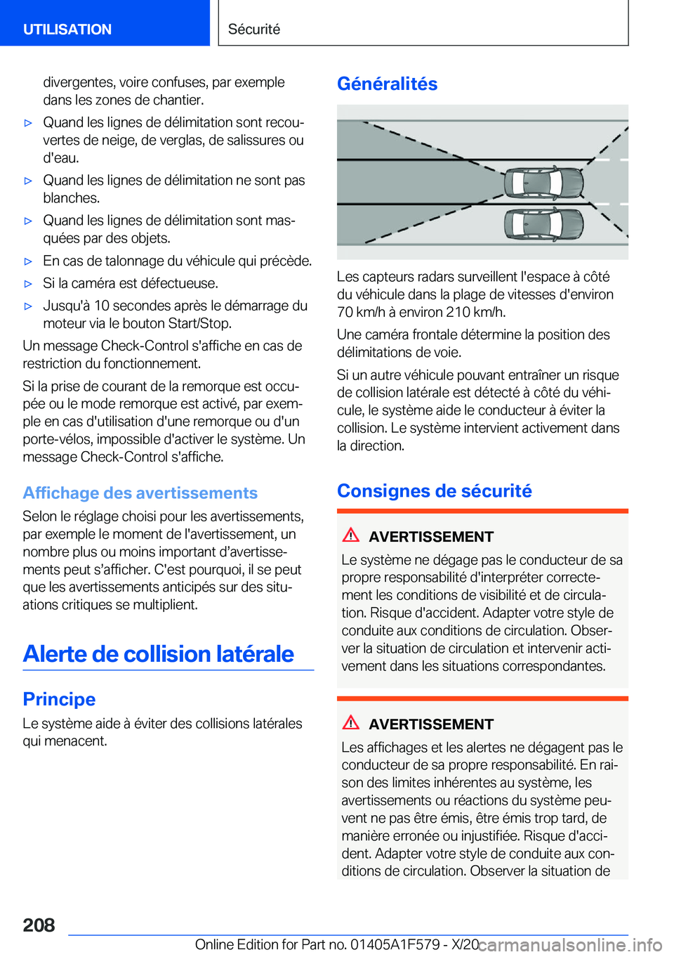 BMW X3 M 2021  Notices Demploi (in French) �d�i�v�e�r�g�e�n�t�e�s�,��v�o�i�r�e��c�o�n�f�u�s�e�s�,��p�a�r��e�x�e�m�p�l�e�d�a�n�s��l�e�s��z�o�n�e�s��d�e��c�h�a�n�t�i�e�r�.'x�Q�u�a�n�d��l�e�s��l�i�g�n�e�s��d�e��d�é�l�i�m�i�t�a�t�