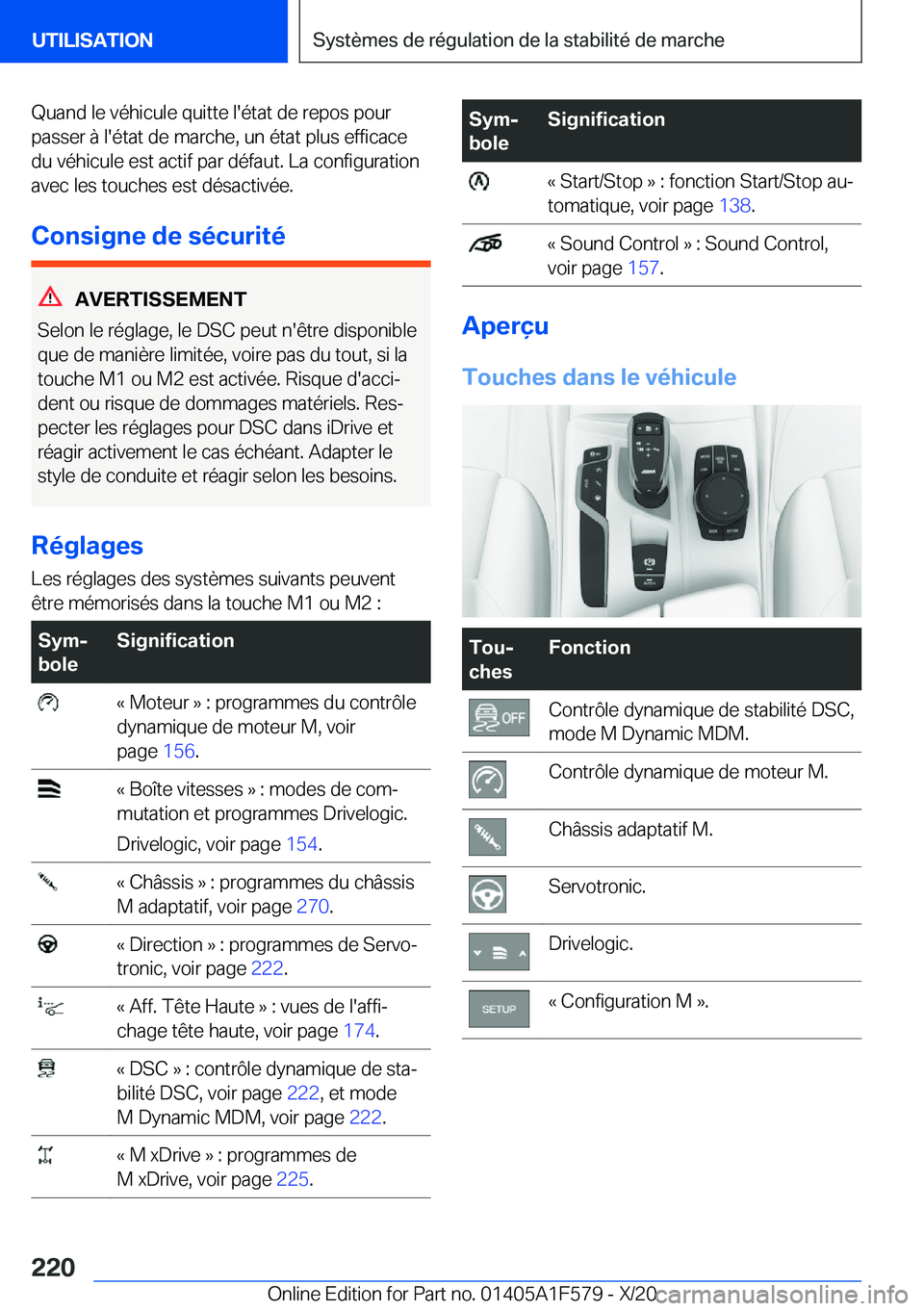 BMW X3 M 2021  Notices Demploi (in French) �Q�u�a�n�d��l�e��v�é�h�i�c�u�l�e��q�u�i�t�t�e��l�'�é�t�a�t��d�e��r�e�p�o�s��p�o�u�r�p�a�s�s�e�r��