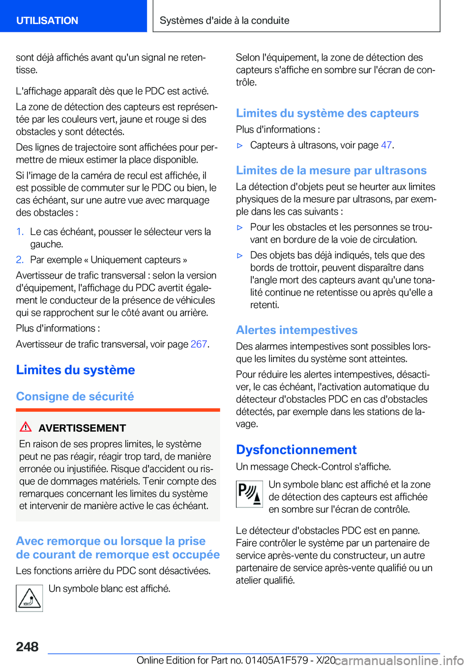 BMW X3 M 2021  Notices Demploi (in French) �s�o�n�t��d�é�j�