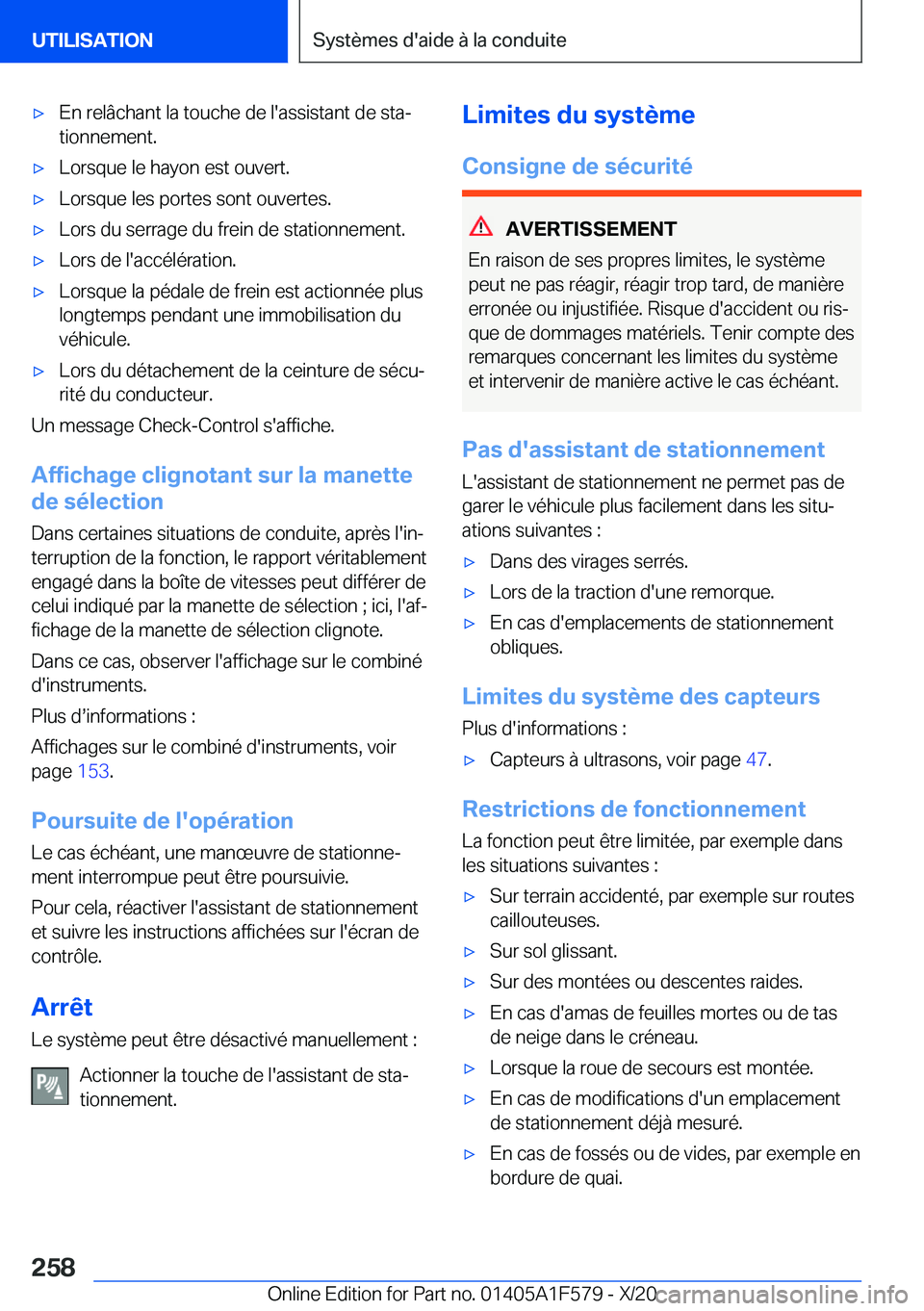 BMW X3 M 2021  Notices Demploi (in French) 'x�E�n��r�e�l�