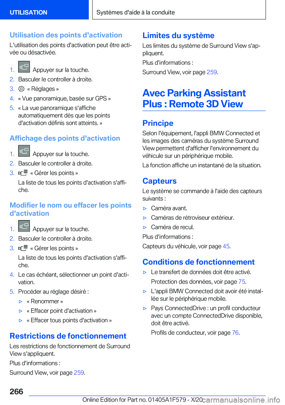 BMW X3 M 2021  Notices Demploi (in French) �U�t�i�l�i�s�a�t�i�o�n��d�e�s��p�o�i�n�t�s��d�'�a�c�t�i�v�a�t�i�o�n
�L�'�u�t�i�l�i�s�a�t�i�o�n��d�e�s��p�o�i�n�t�s��d�'�a�c�t�i�v�a�t�i�o�n��p�e�u�t��ê�t�r�e��a�c�t�ij
�v�é�e�