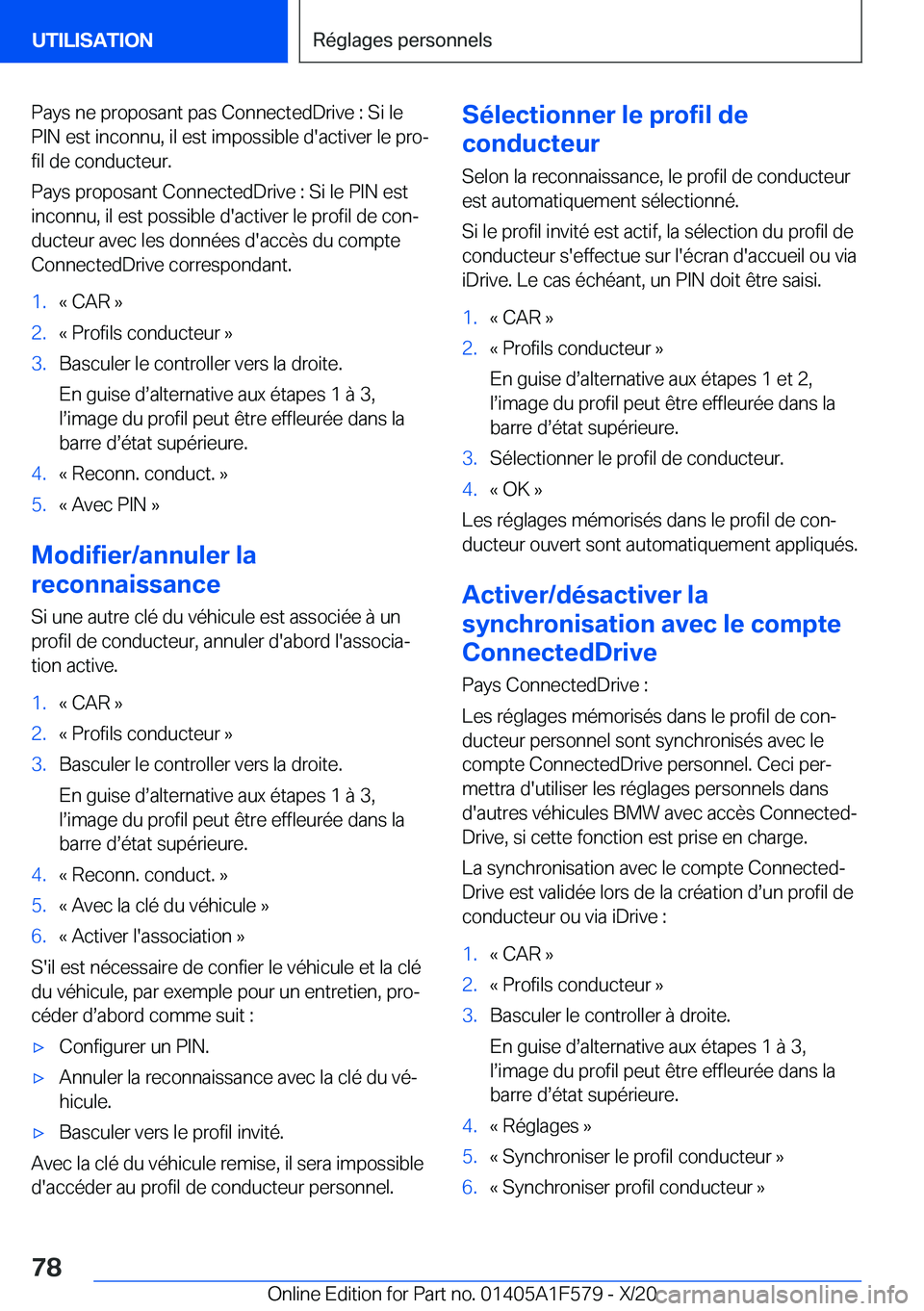 BMW X3 M 2021  Notices Demploi (in French) �P�a�y�s��n�e��p�r�o�p�o�s�a�n�t��p�a�s��C�o�n�n�e�c�t�e�d�D�r�i�v�e��:��S�i��l�e
�P�I�N��e�s�t��i�n�c�o�n�n�u�,��i�l��e�s�t��i�m�p�o�s�s�i�b�l�e��d�'�a�c�t�i�v�e�r��l�e��p�r�oj �f