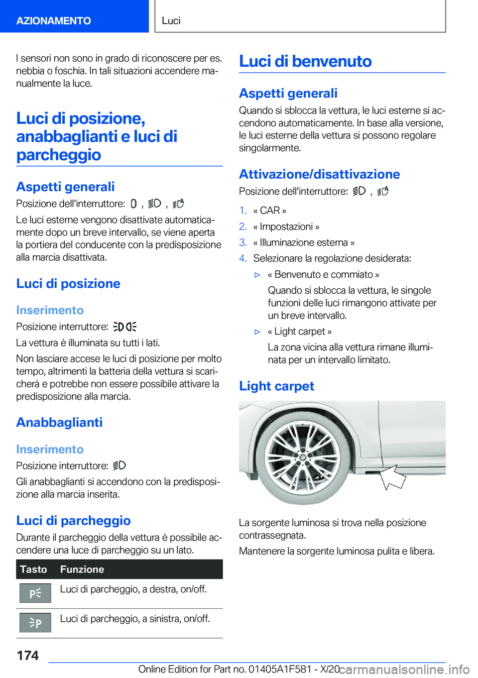 BMW X3 M 2021  Libretti Di Uso E manutenzione (in Italian) �I��s�e�n�s�o�r�i��n�o�n��s�o�n�o��i�n��g�r�a�d�o��d�i��r�i�c�o�n�o�s�c�e�r�e��p�e�r��e�s�.
�n�e�b�b�i�a��o��f�o�s�c�h�i�a�.��I�n��t�a�l�i��s�i�t�u�a�z�i�o�n�i��a�c�c�e�n�d�e�r�e��m�a