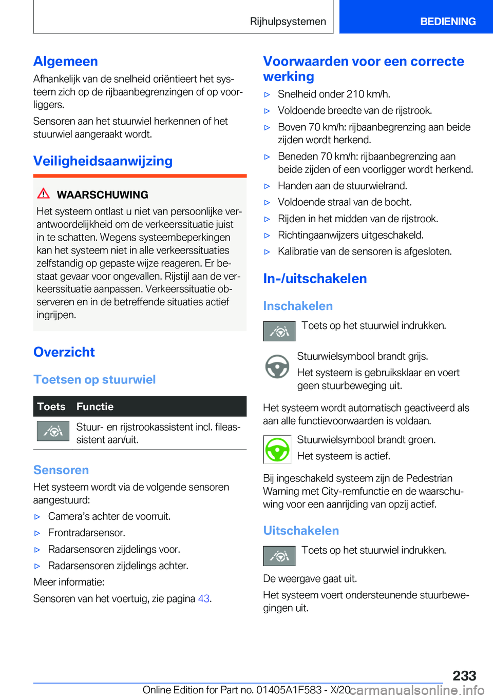 BMW X3 M 2021  Instructieboekjes (in Dutch) �A�l�g�e�m�e�e�n
�A�f�h�a�n�k�e�l�i�j�k��v�a�n��d�e��s�n�e�l�h�e�i�d��o�r�i�ë�n�t�i�e�e�r�t��h�e�t��s�y�sj �t�e�e�m��z�i�c�h��o�p��d�e��r�i�j�b�a�a�n�b�e�g�r�e�n�z�i�n�g�e�n��o�f��o�p��