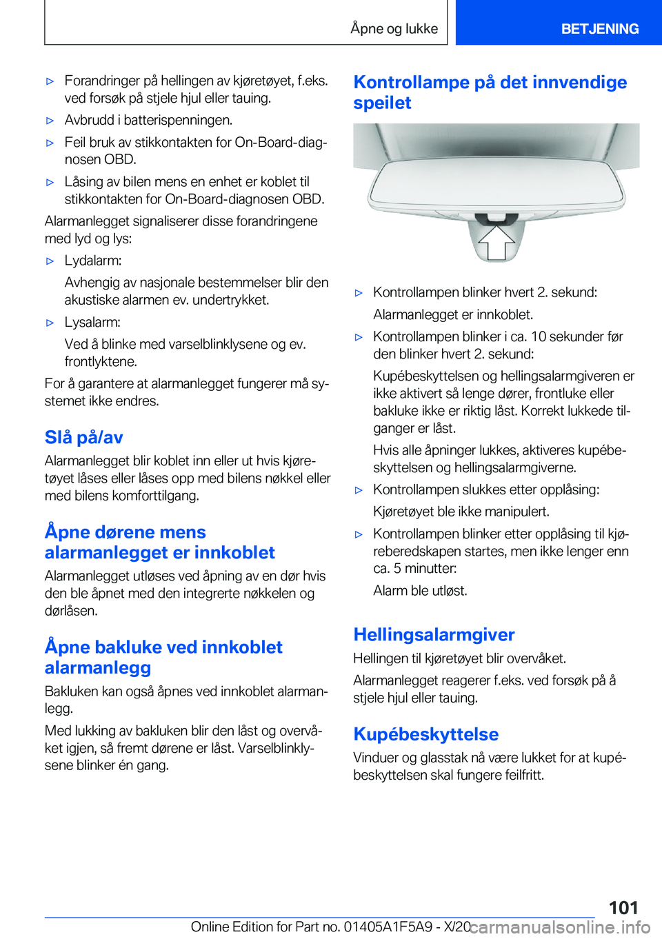 BMW X3 M 2021  InstruksjonsbØker (in Norwegian) 'x�F�o�r�a�n�d�r�i�n�g�e�r��p�å��h�e�l�l�i�n�g�e�n��a�v��k�j�