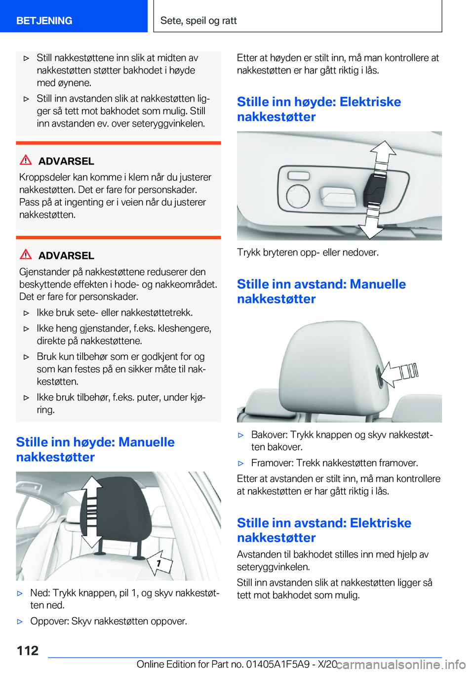BMW X3 M 2021  InstruksjonsbØker (in Norwegian) 'x�S�t�i�l�l��n�a�k�k�e�s�t�