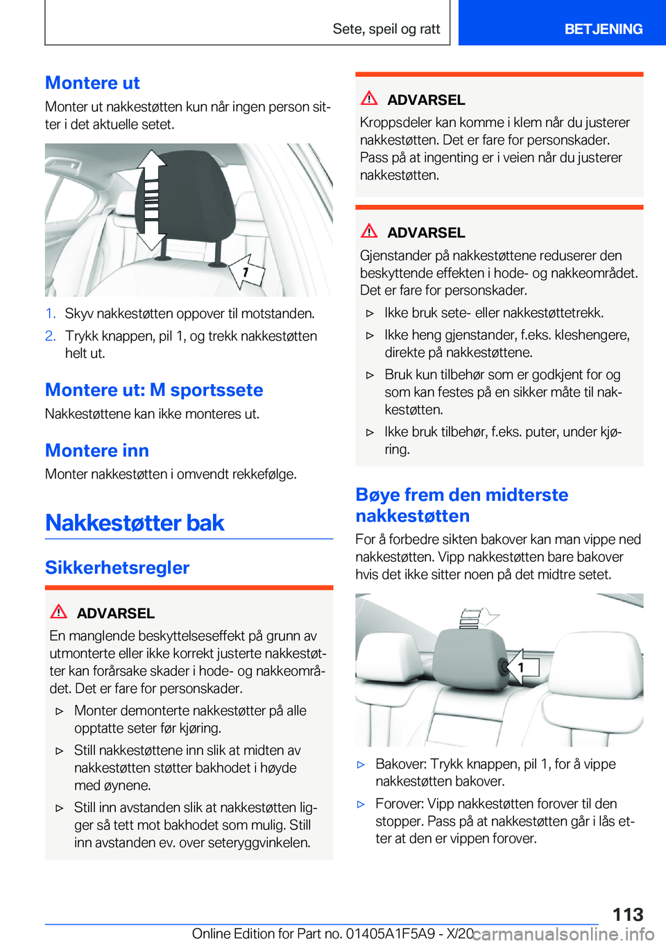 BMW X3 M 2021  InstruksjonsbØker (in Norwegian) �M�o�n�t�e�r�e��u�t
�M�o�n�t�e�r��u�t��n�a�k�k�e�s�t�