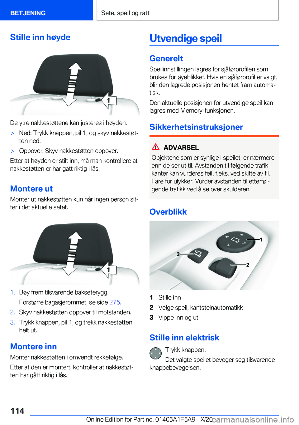 BMW X3 M 2021  InstruksjonsbØker (in Norwegian) �S�t�i�l�l�e��i�n�n��h�