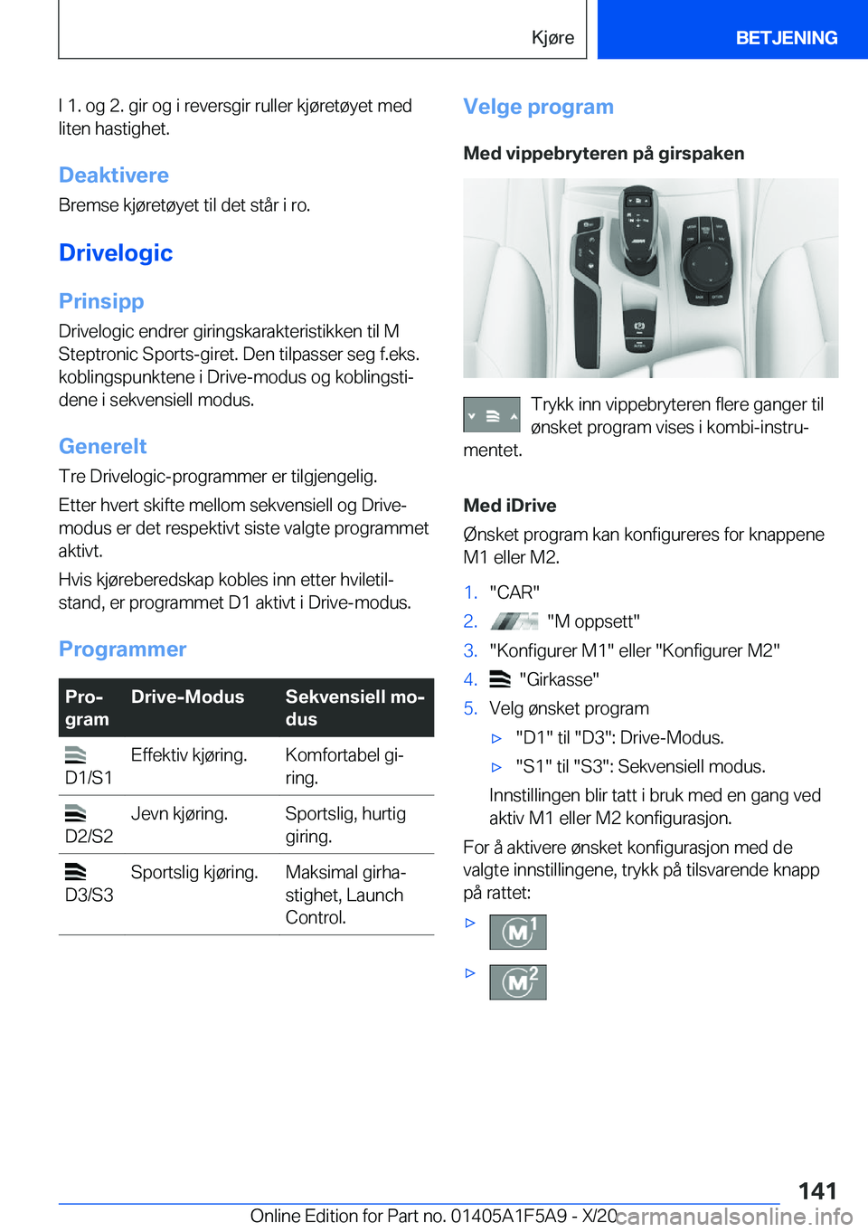 BMW X3 M 2021  InstruksjonsbØker (in Norwegian) �I��1�.��o�g��2�.��g�i�r��o�g��i��r�e�v�e�r�s�g�i�r��r�u�l�l�e�r��k�j�