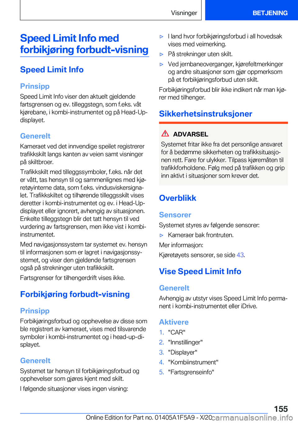 BMW X3 M 2021  InstruksjonsbØker (in Norwegian) �S�p�e�e�d��L�i�m�i�t��I�n�f�o��m�e�d�f�o�r�b�i�k�j�