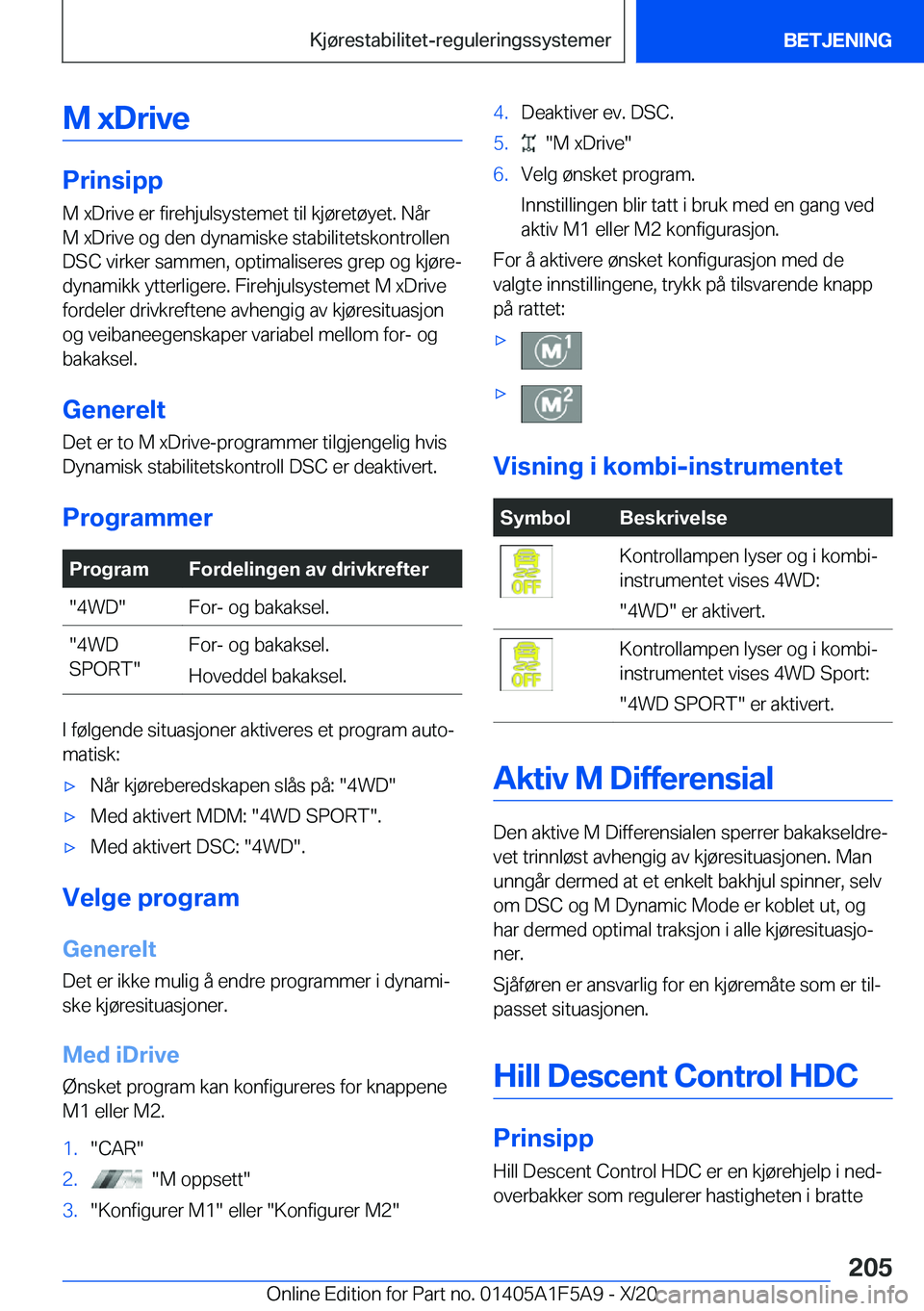 BMW X3 M 2021  InstruksjonsbØker (in Norwegian) �M��x�D�r�i�v�e
�P�r�i�n�s�i�p�p
�M��x�D�r�i�v�e��e�r��f�i�r�e�h�j�u�l�s�y�s�t�e�m�e�t��t�i�l��k�j�