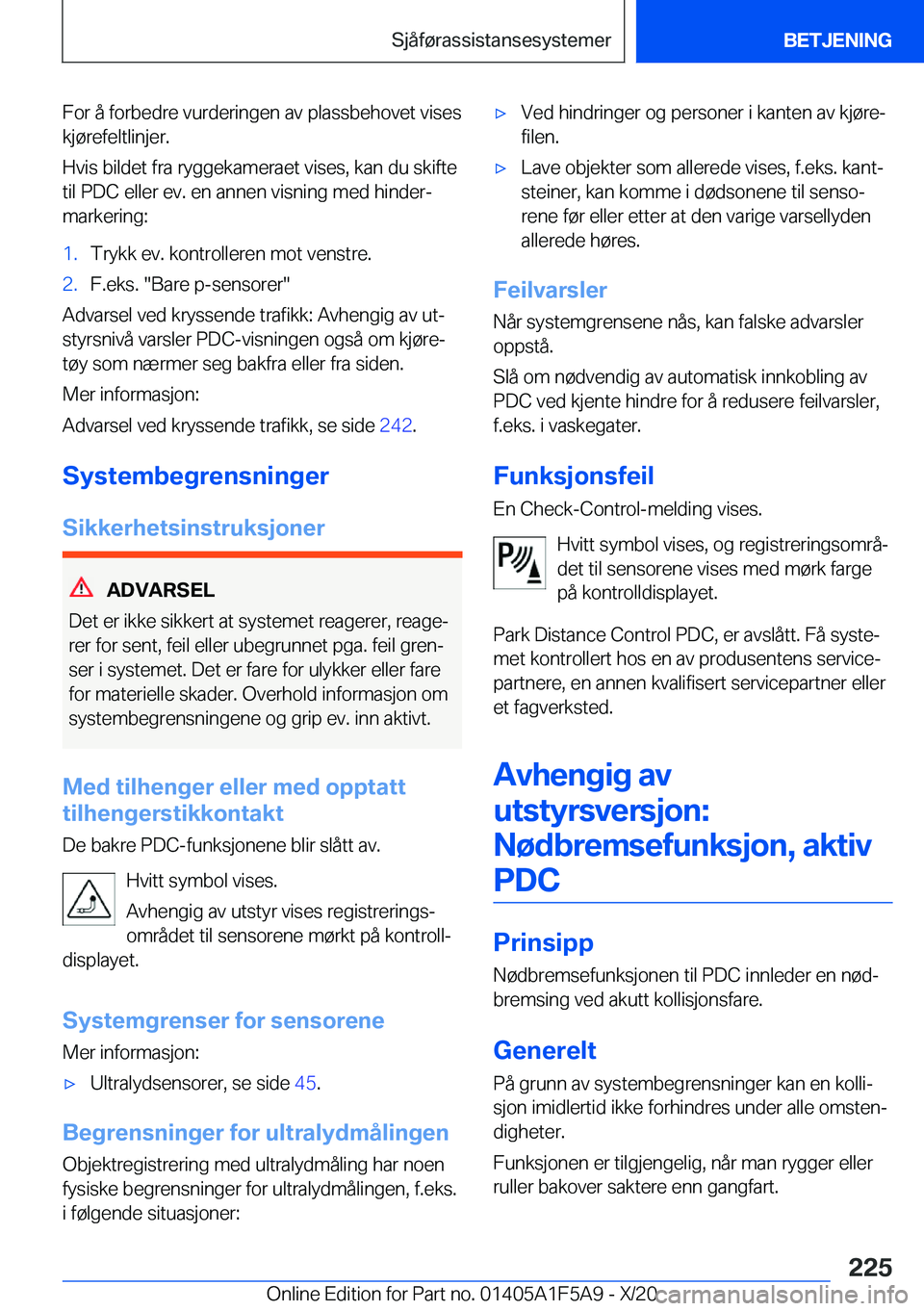BMW X3 M 2021  InstruksjonsbØker (in Norwegian) �F�o�r��å��f�o�r�b�e�d�r�e��v�u�r�d�e�r�i�n�g�e�n��a�v��p�l�a�s�s�b�e�h�o�v�e�t��v�i�s�e�s
�k�j�