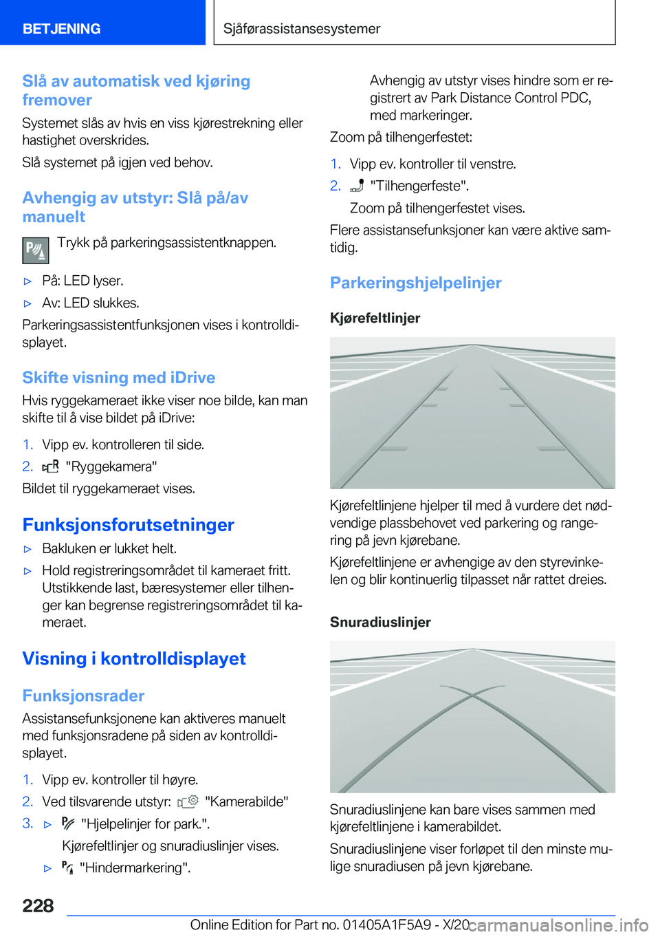 BMW X3 M 2021  InstruksjonsbØker (in Norwegian) �S�l�å��a�v��a�u�t�o�m�a�t�i�s�k��v�e�d��k�j�