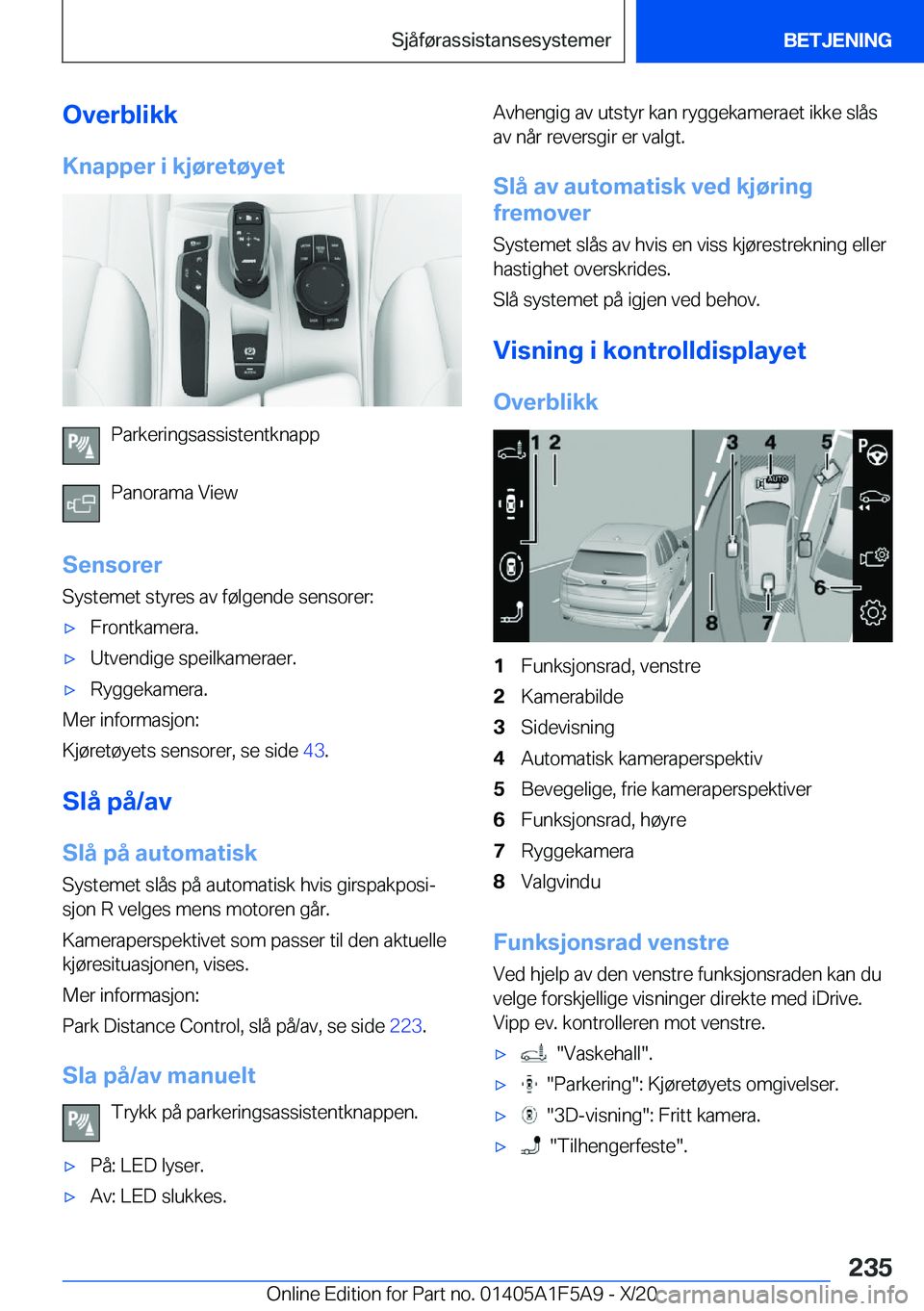 BMW X3 M 2021  InstruksjonsbØker (in Norwegian) �O�v�e�r�b�l�i�k�k�K�n�a�p�p�e�r��i��k�j�