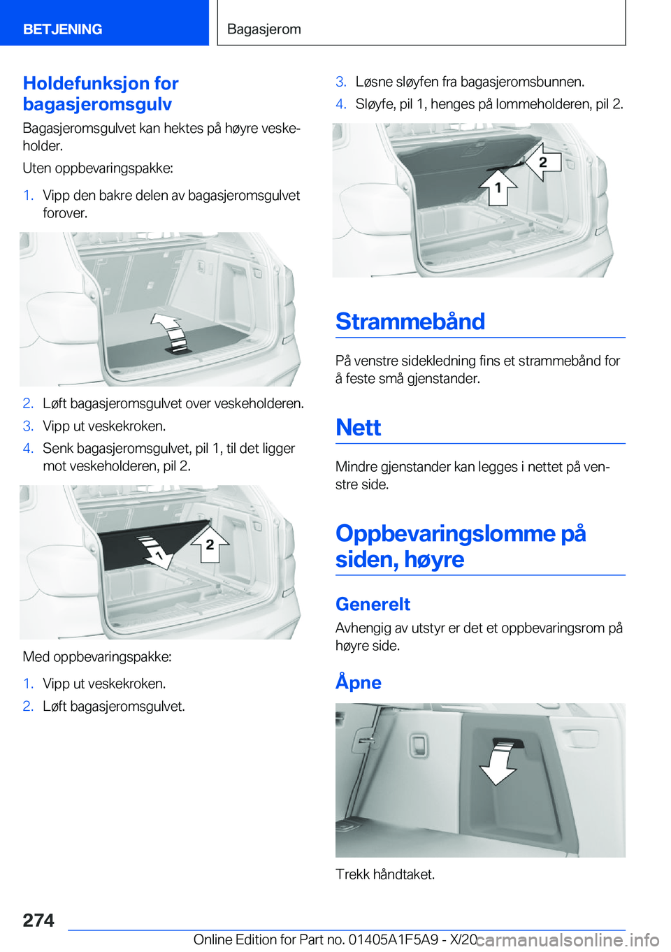 BMW X3 M 2021  InstruksjonsbØker (in Norwegian) �H�o�l�d�e�f�u�n�k�s�j�o�n��f�o�r
�b�a�g�a�s�j�e�r�o�m�s�g�u�l�v
�B�a�g�a�s�j�e�r�o�m�s�g�u�l�v�e�t��k�a�n��h�e�k�t�e�s��p�å��h�
