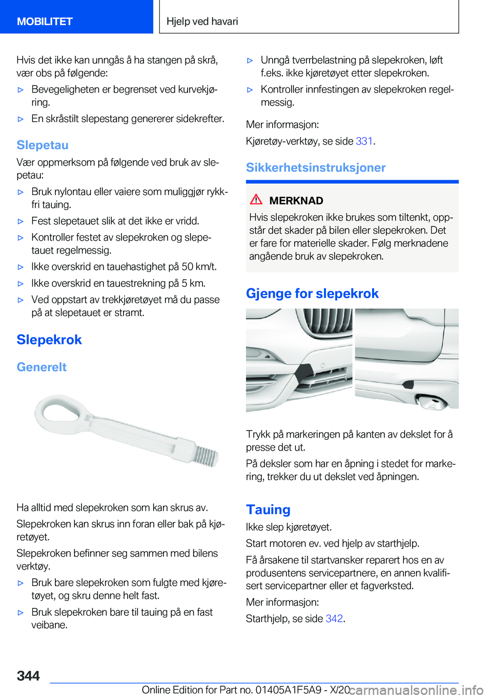 BMW X3 M 2021  InstruksjonsbØker (in Norwegian) �H�v�i�s��d�e�t��i�k�k�e��k�a�n��u�n�n�g�å�s��å��h�a��s�t�a�n�g�e�n��p�å��s�k�r�å�,
�v�æ�r��o�b�s��p�å��f�