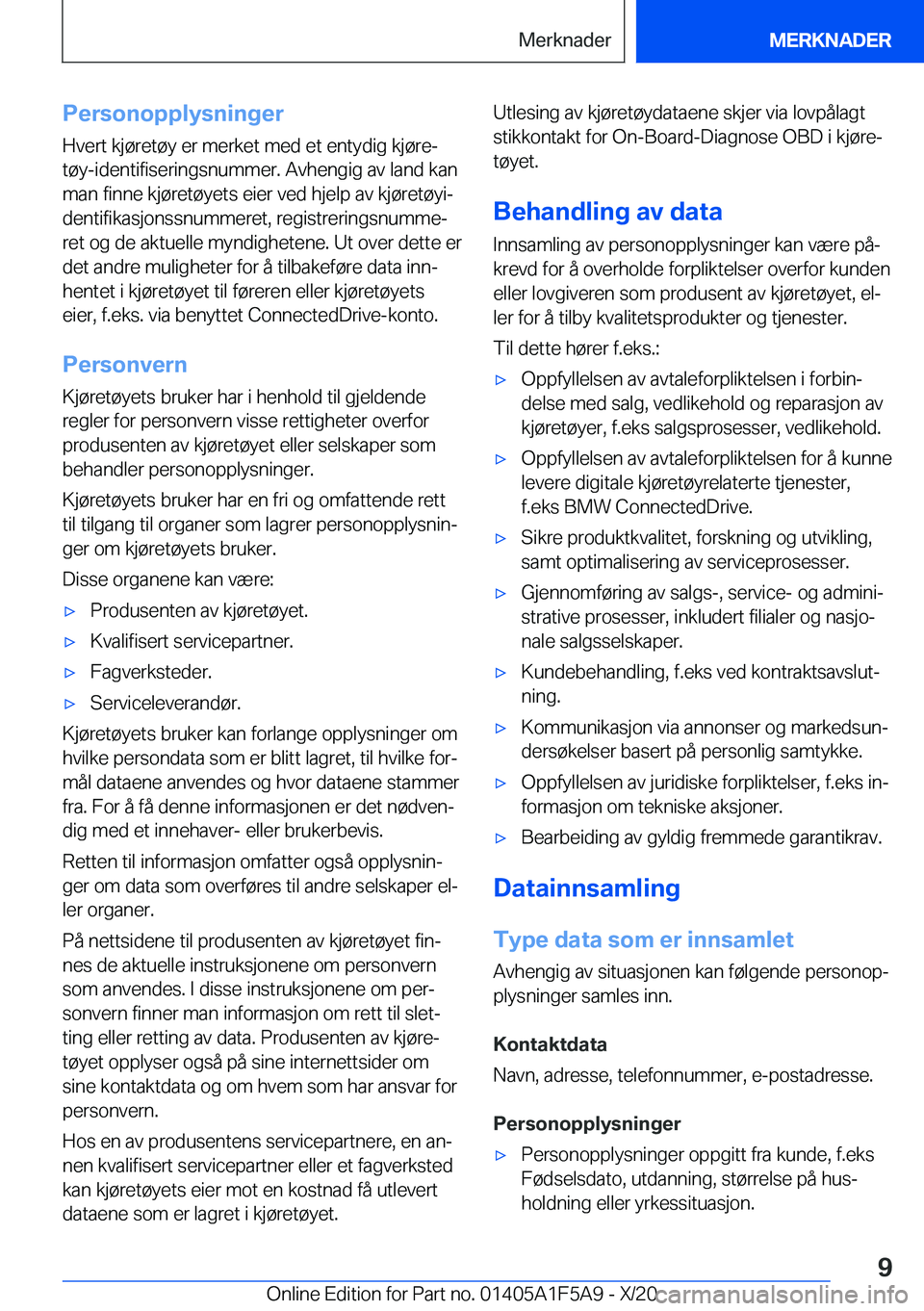 BMW X3 M 2021  InstruksjonsbØker (in Norwegian) �P�e�r�s�o�n�o�p�p�l�y�s�n�i�n�g�e�r
�H�v�e�r�t��k�j�