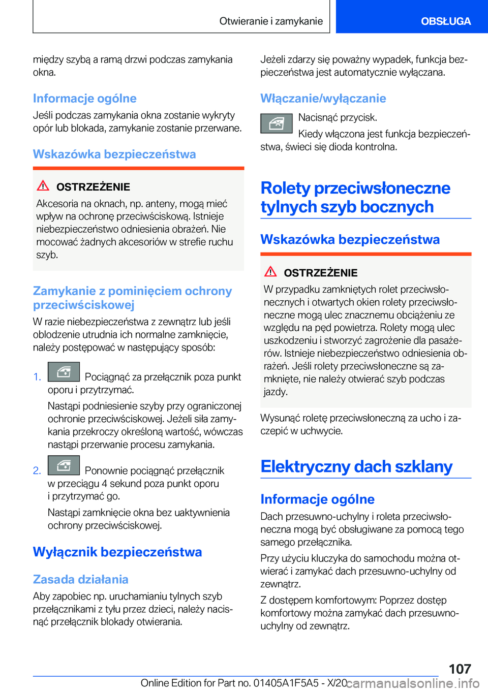 BMW X3 M 2021  Instrukcja obsługi (in Polish) �m�i�