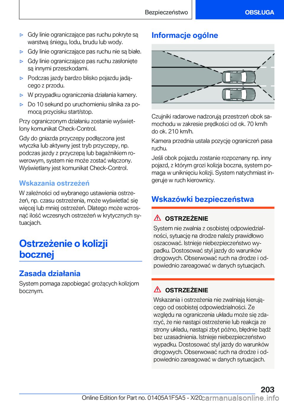 BMW X3 M 2021  Instrukcja obsługi (in Polish) 'x�G�d�y��l�i�n�i�e��o�g�r�a�n�i�c�z�a�j�